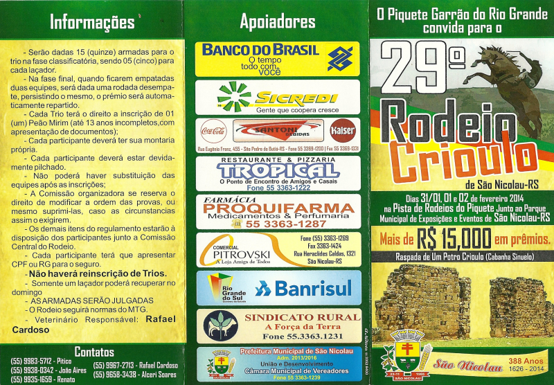 Mais um grande Rodeio do Piquete Garrão do Rio Grande